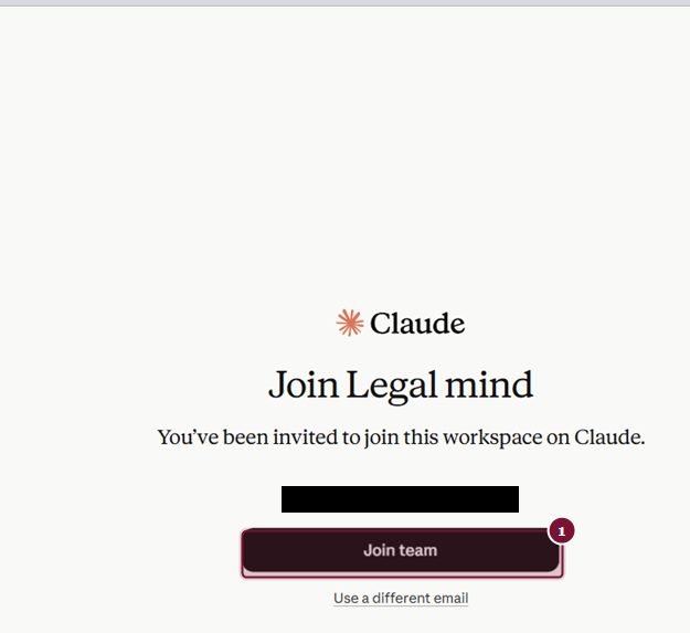 מסך פתיחת ההזמנה - Join Legal mind